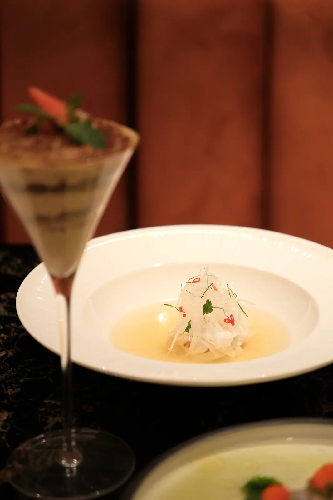 Shredded vegetables in a clear broth — Lumé Restaurant · Classyc Hàng Buồm